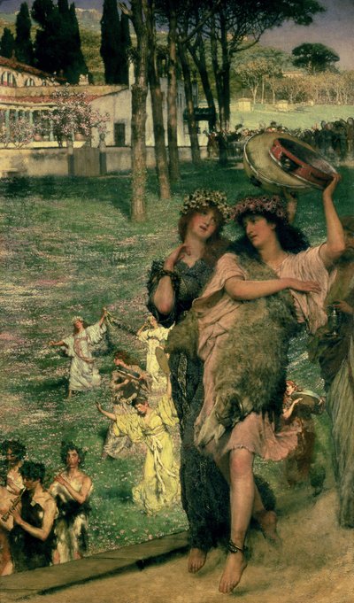 Auf dem Weg zum Tempel der Ceres: Ein Frühlingsfest, 1879 von Lawrence Alma Tadema